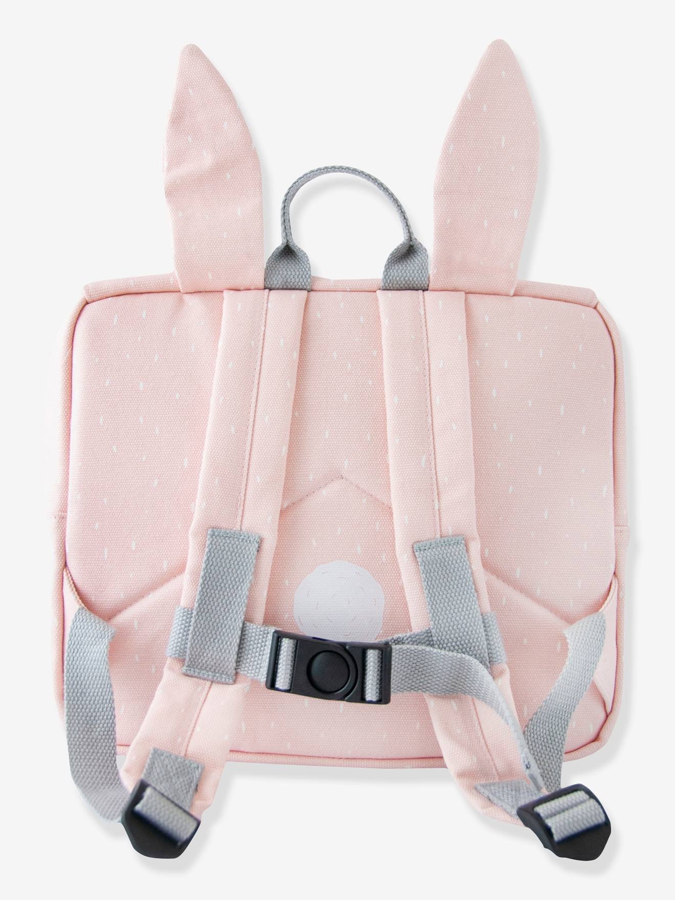 Bolsa tiracolo TRIXIE com estampa animal em rosa claro liso com motivos de animais.