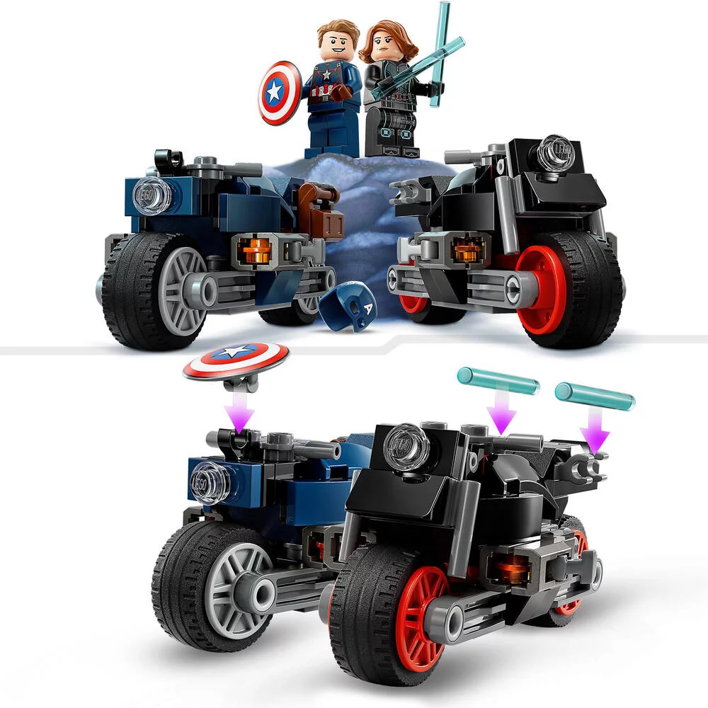 LEGO®MARVEL SUPER HEROES™ 76260 - LES MOTOS DE BLACK WIDOW ET DE CAPTAIN