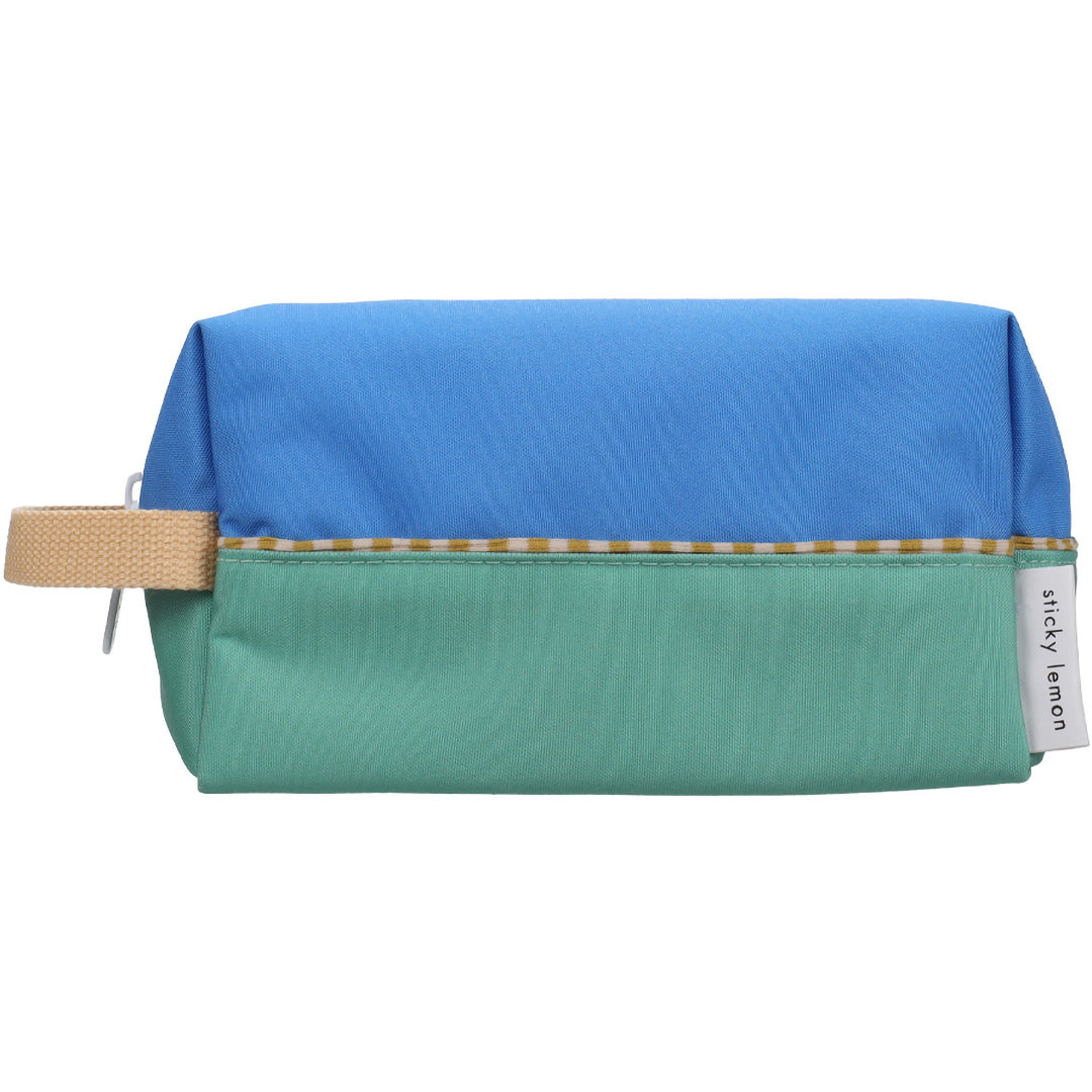 sticky lemon toilettas colourblocking - radar blue - aquatic green