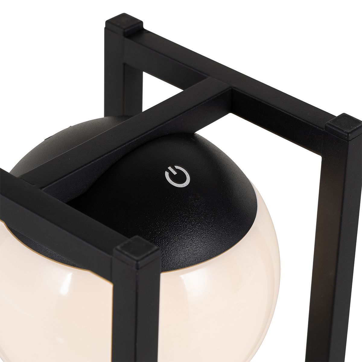 Set van 2 buiten tafellampen zwart met touch oplaadbaar - Nowi