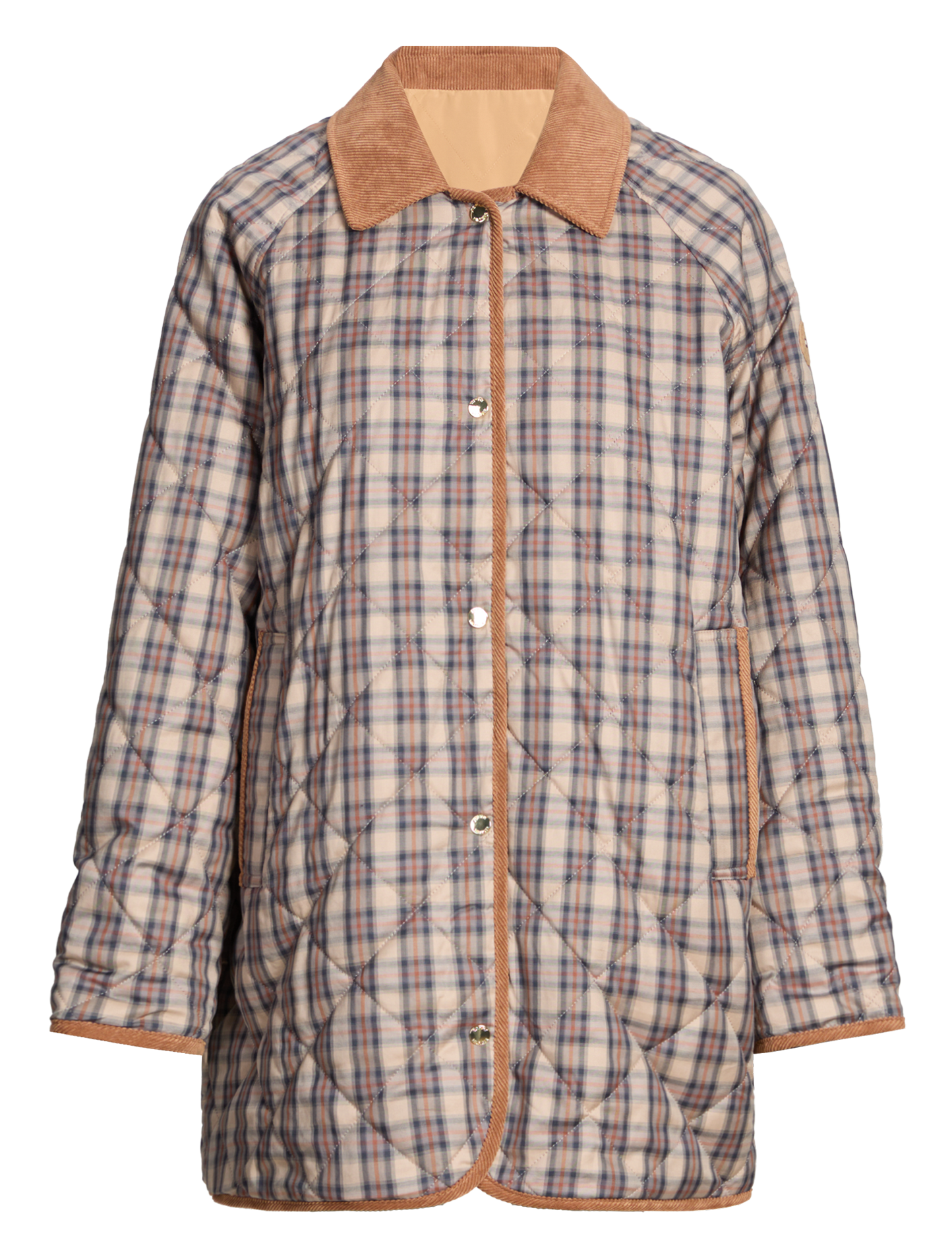 Veste col classique en coton | Kaki