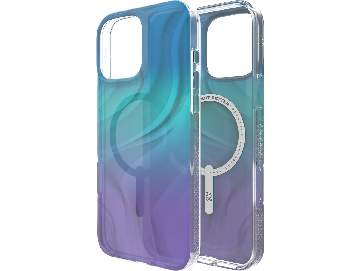 iPhone 16 Pro Max MagSafe Hülle Milan Snap Case Recycled (702315109) - Blau / Violett / Transparent