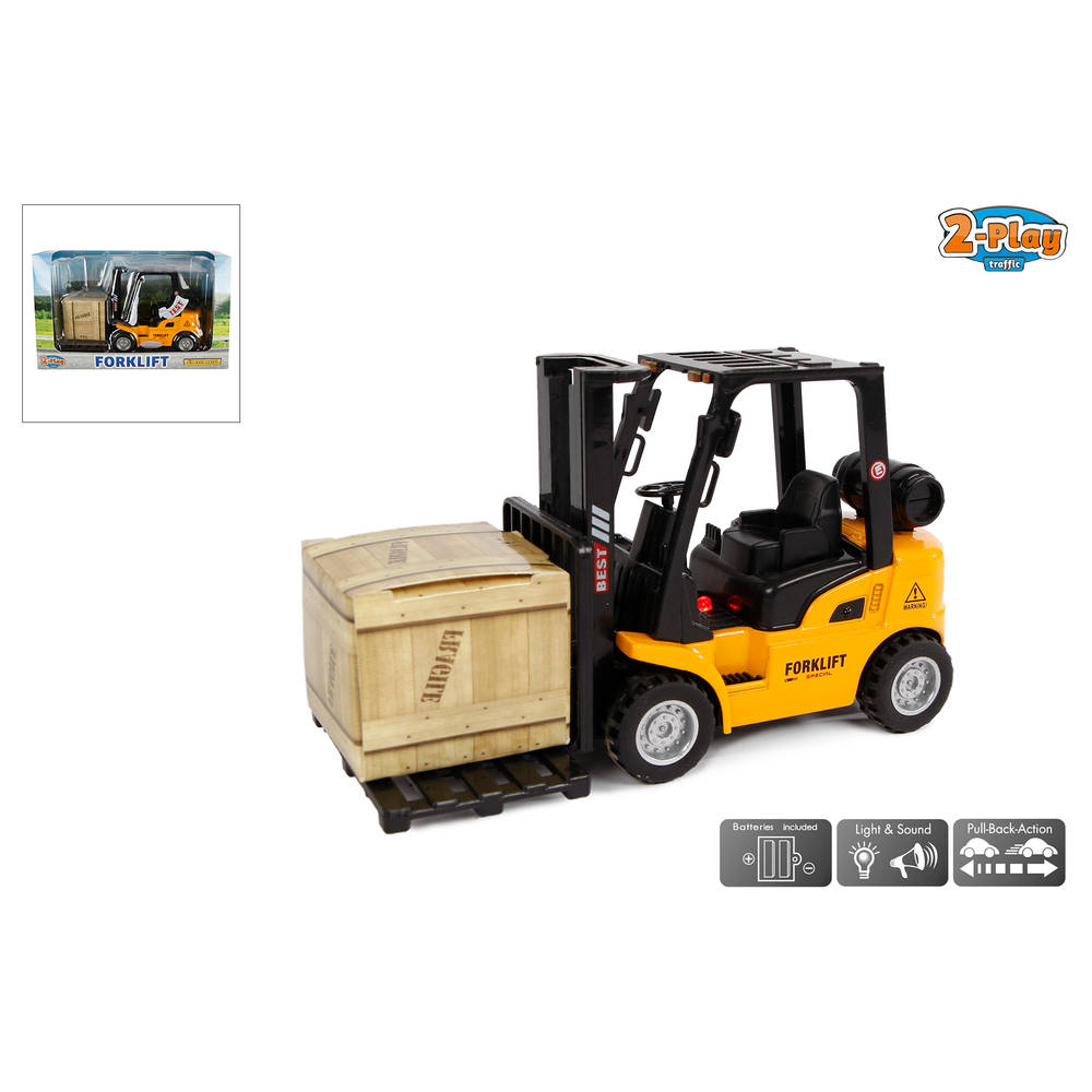 2-Play vorkheftruck met licht en geluid - 14 cm
