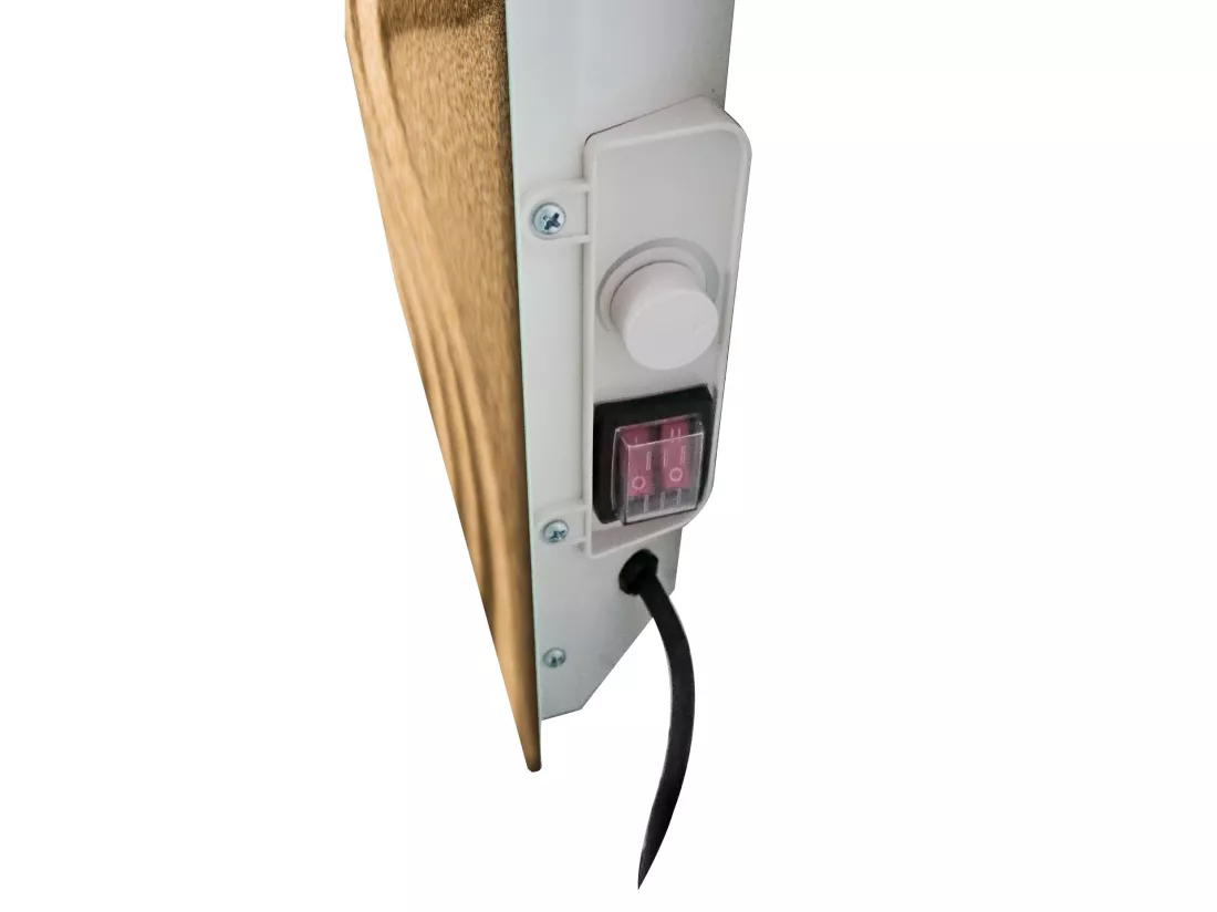 Radiateur sèche-serviettes électrique 1200 W noir