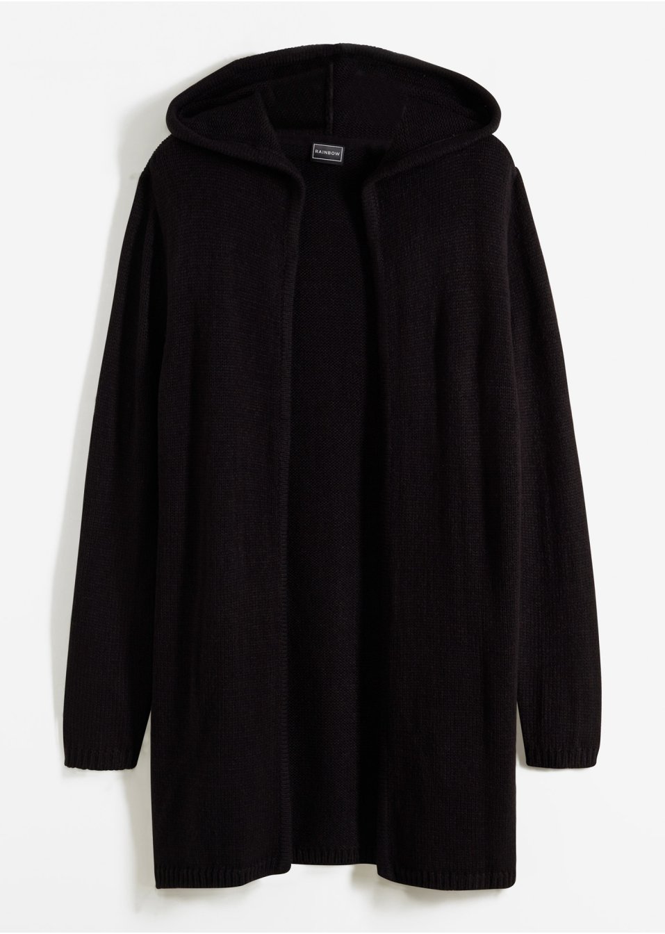 Gilet en maille à capuche