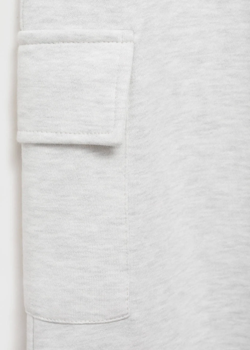 Mango Kids cargo broek lichtgrijs