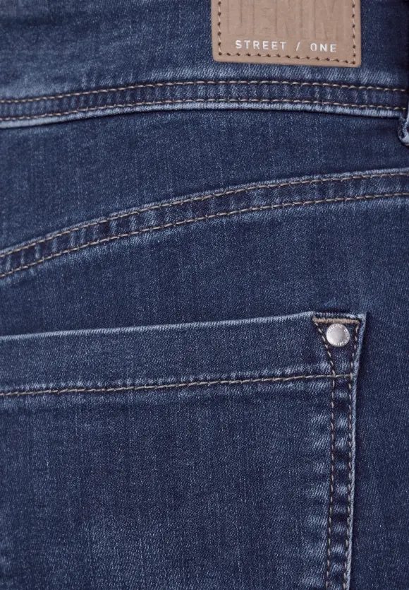 Slim Fit indigo Jeans - brilliant indigo random wash