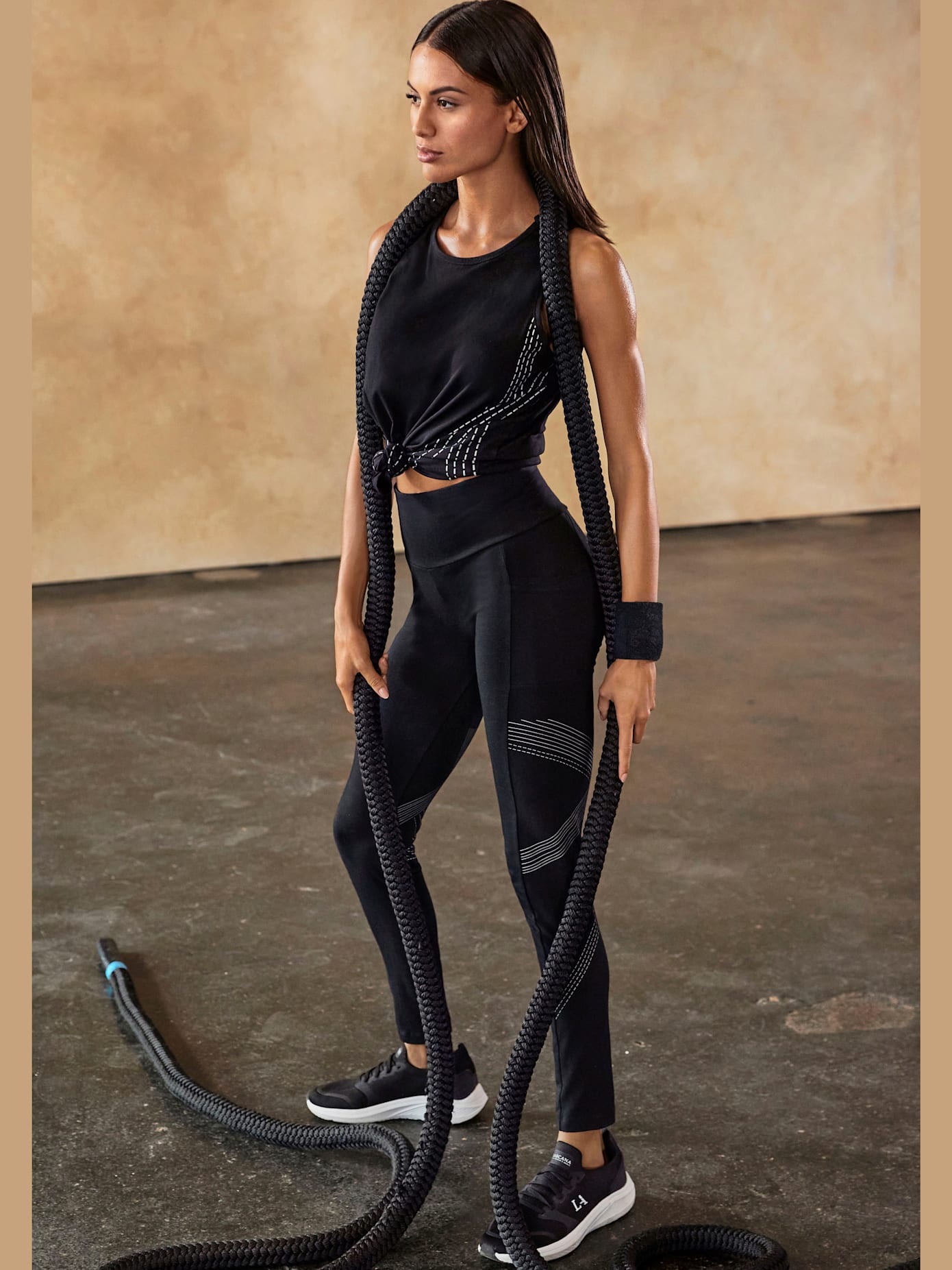 Legging avec imprimé réflecteur optique