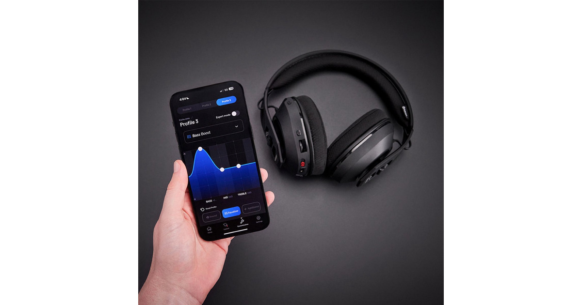NaconRIG 600 PRO HS over-ear gaming headset  (Zwart, PlayStation 5, PlayStation 4, Windows, Nintendo Switch, Android, iOS)