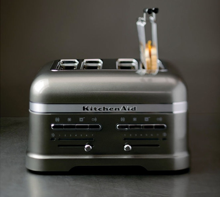 Toaster KitchenAid 5KMT4205EMS Artisan 4 tranches Gris Etain