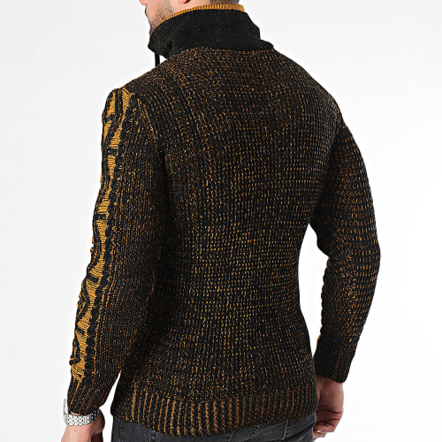 Pull Col Amplified Noir Camel