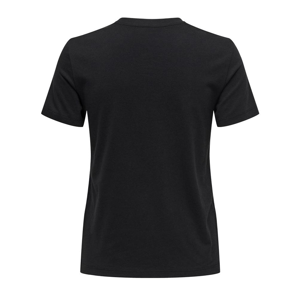 Only T-shirt Noir Femme Only Lima