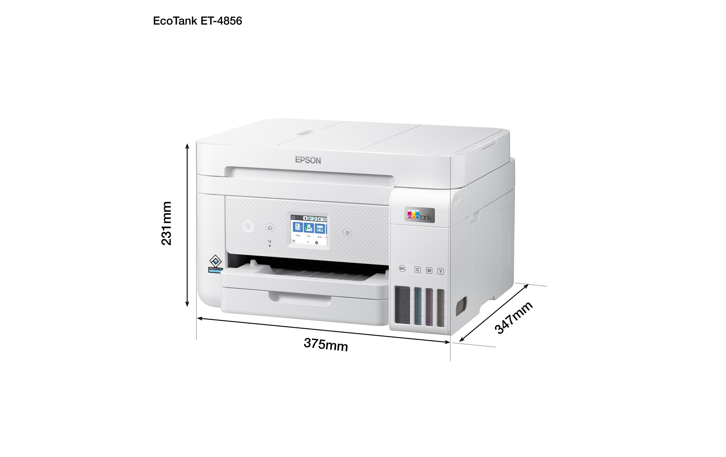 Multifunktionsdrucker EcoTank ET-4856<br>4-in-1-Multifunktions-Tintenstrahldrucker mit Ecotank-System