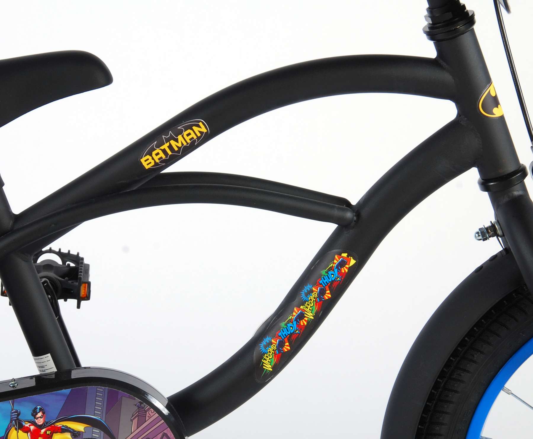 Kinderfahrrad Batman für Jungen 16 Zoll Kinderrad in Schwarz