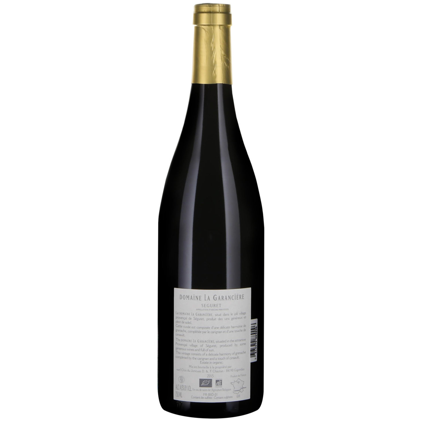 Côtes du Rhône Séguret AOP Edition Peter Keller Domaine La Garancière Clos Joncuas -75cl