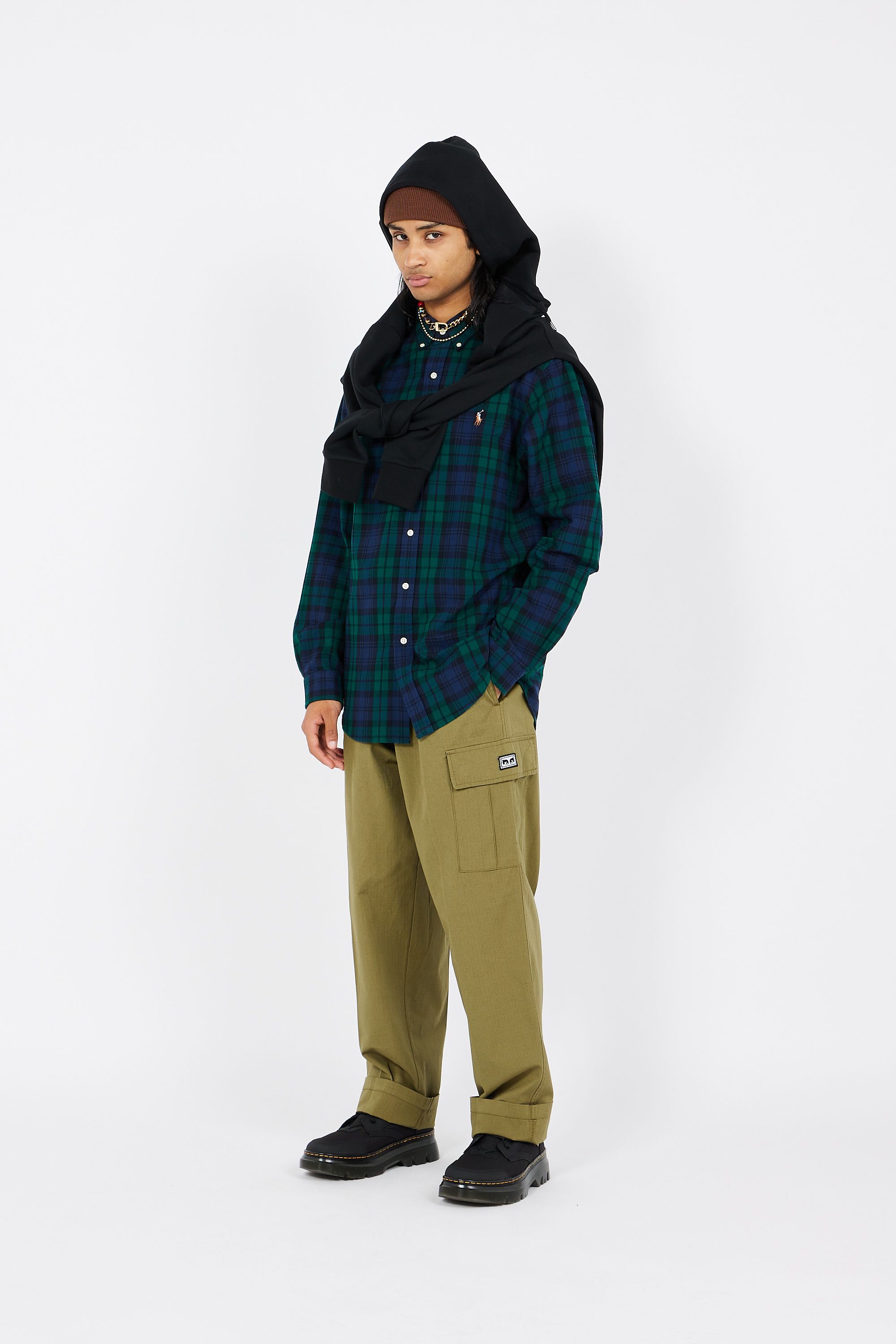 POLO RALPH LAUREN Sweat Big Pony Logo Double-Knit Hoodie Noir