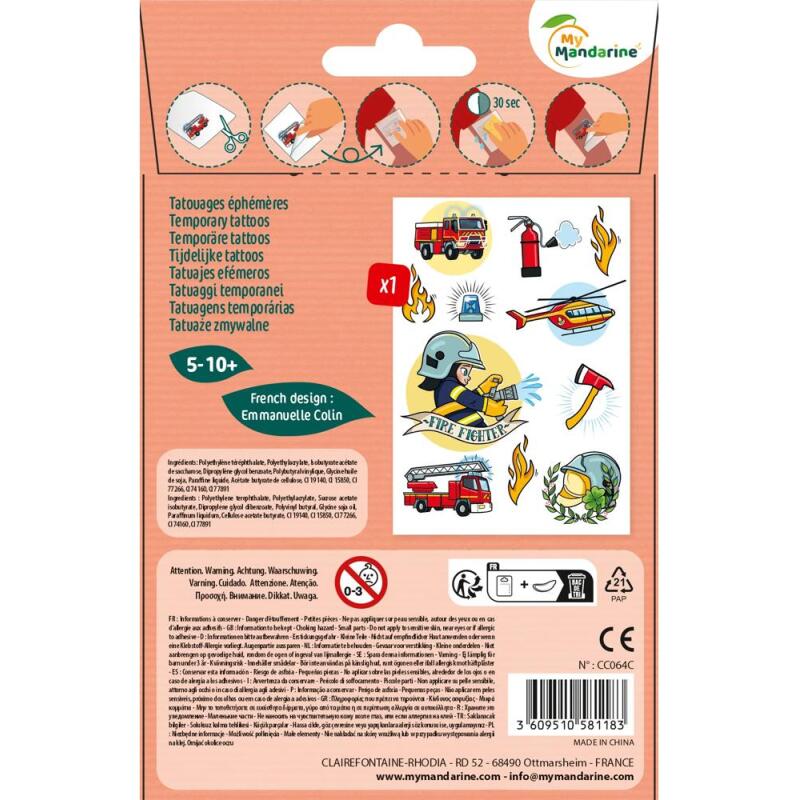 Tattoo Mania, Pompiers - Multicolore