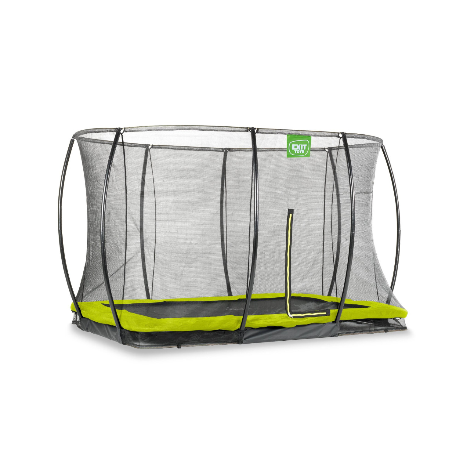 EXIT Silhouette inground trampoline 214x305cm met veiligheid