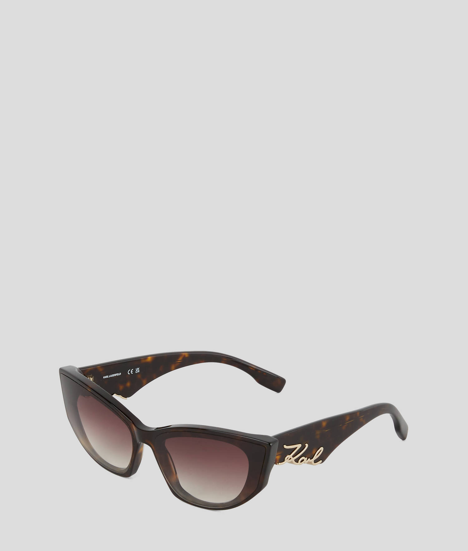 LUNETTES DE SOLEIL LOGO DÉCOUPÉ KARL SIGNATURE - Tortue Foncée