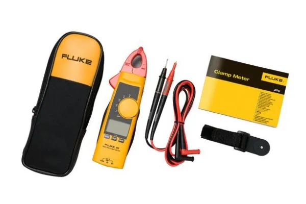 Fluke 365, CAT III 600V, 275 g, Sort, Rød, Gul