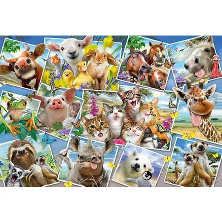 Schmidt Spiele KinderPuzzle - Tierische Selfies, 200 Teile