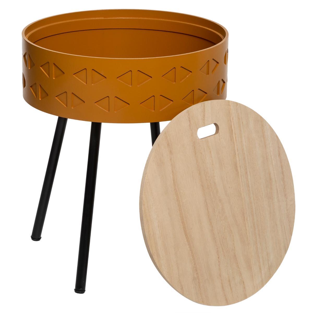 TABLE CAFE COFFRE SHIRO OCRE