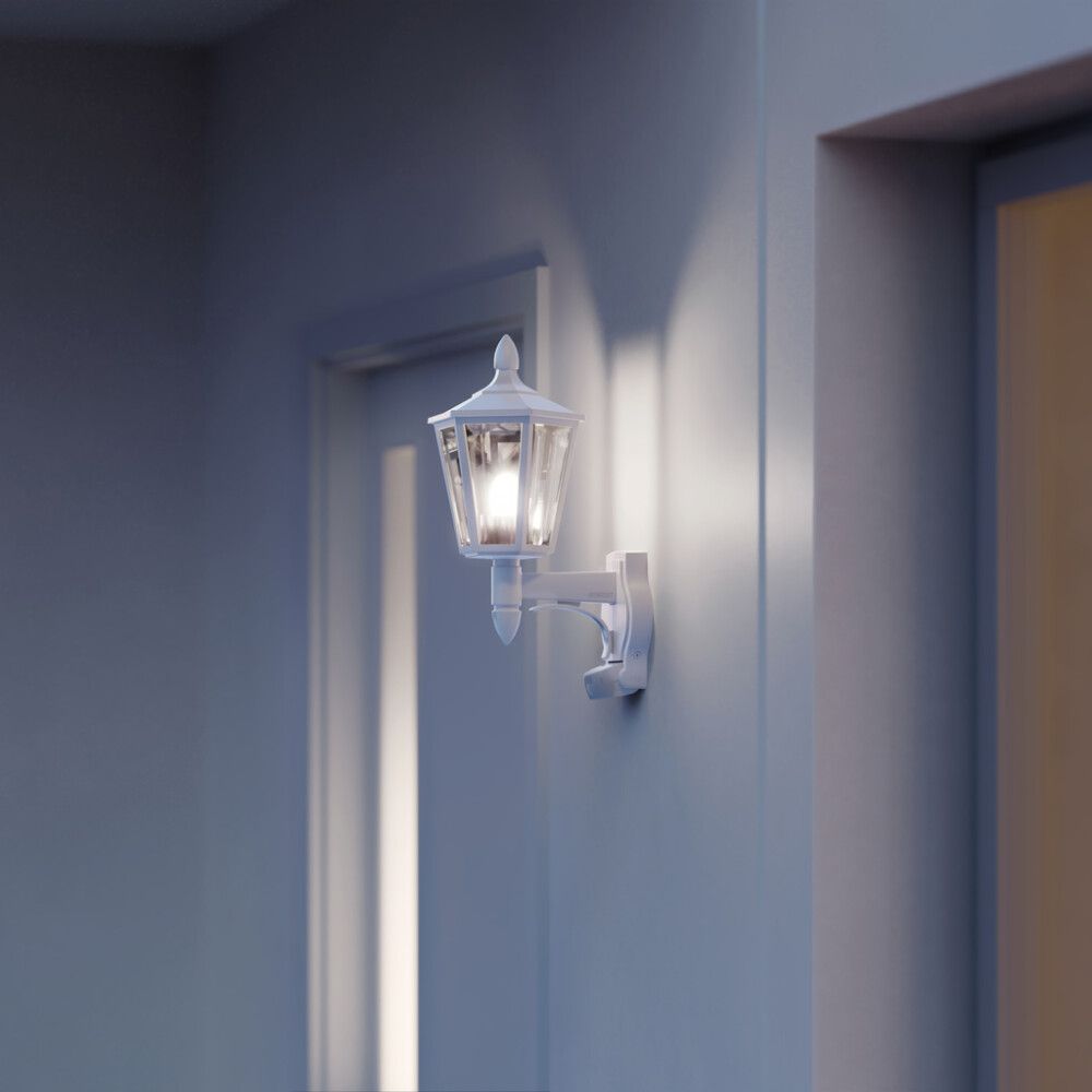 VEGGLAMPE STEINEL L15 MED BEVEGELSESSENSOR HVIT