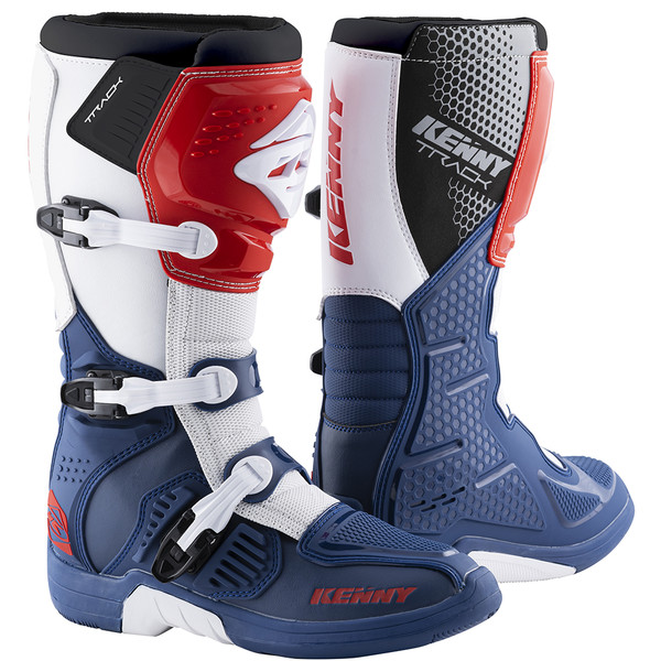 Kenny - Bottes Track Navy / Blanc / Rouge