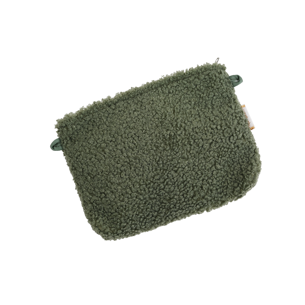Mini Pochette Tissu Moumoute Kaki