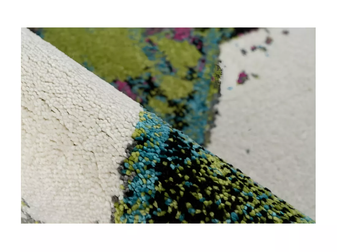 Tapis 150x80cm, design F104E coloris multicolore - Confort et élégance pour votre intérieur