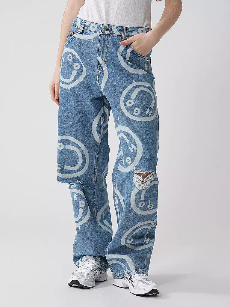 HUGO Jeans Loose Fit GETARA  hellblau