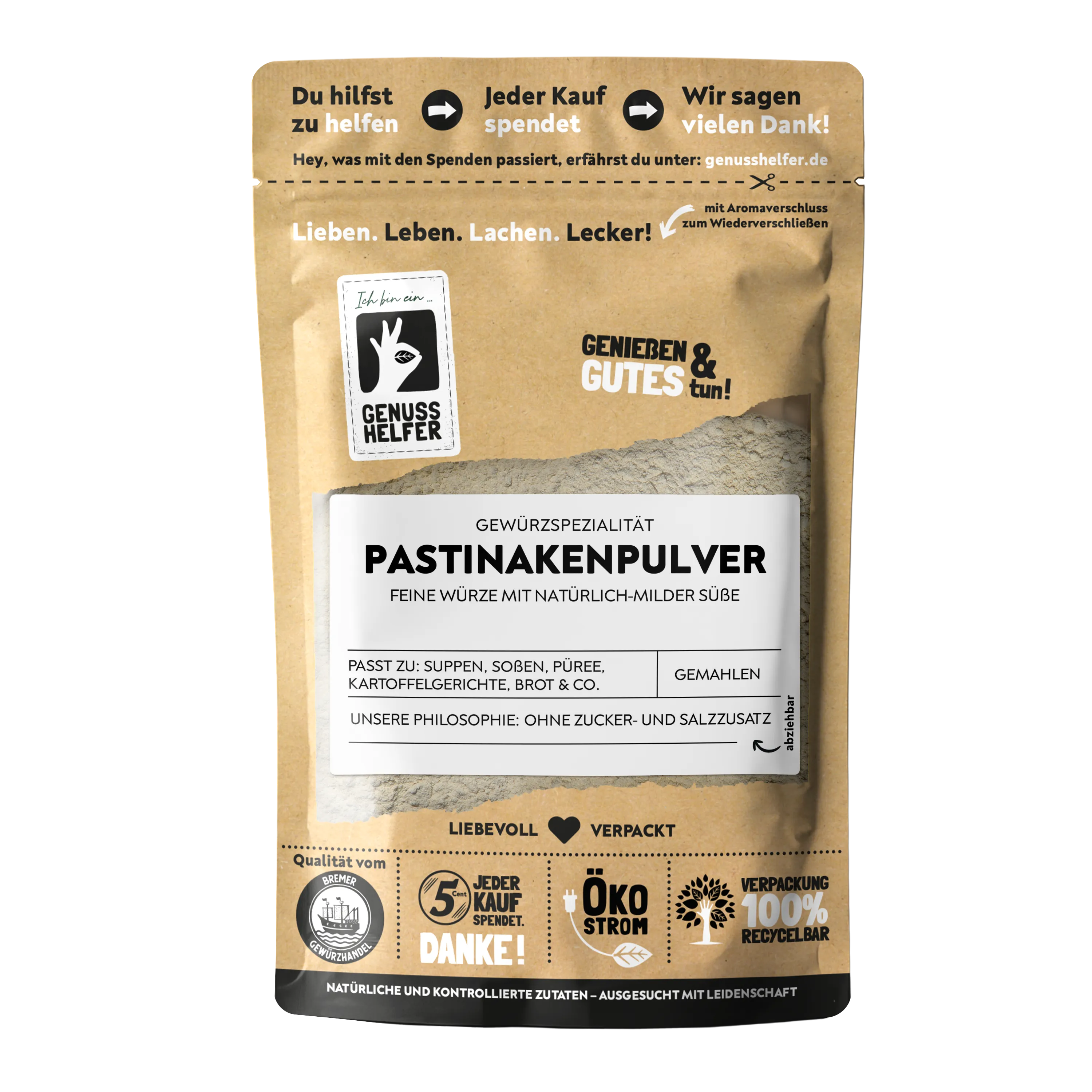 Pastinakenpulver, gemahlen