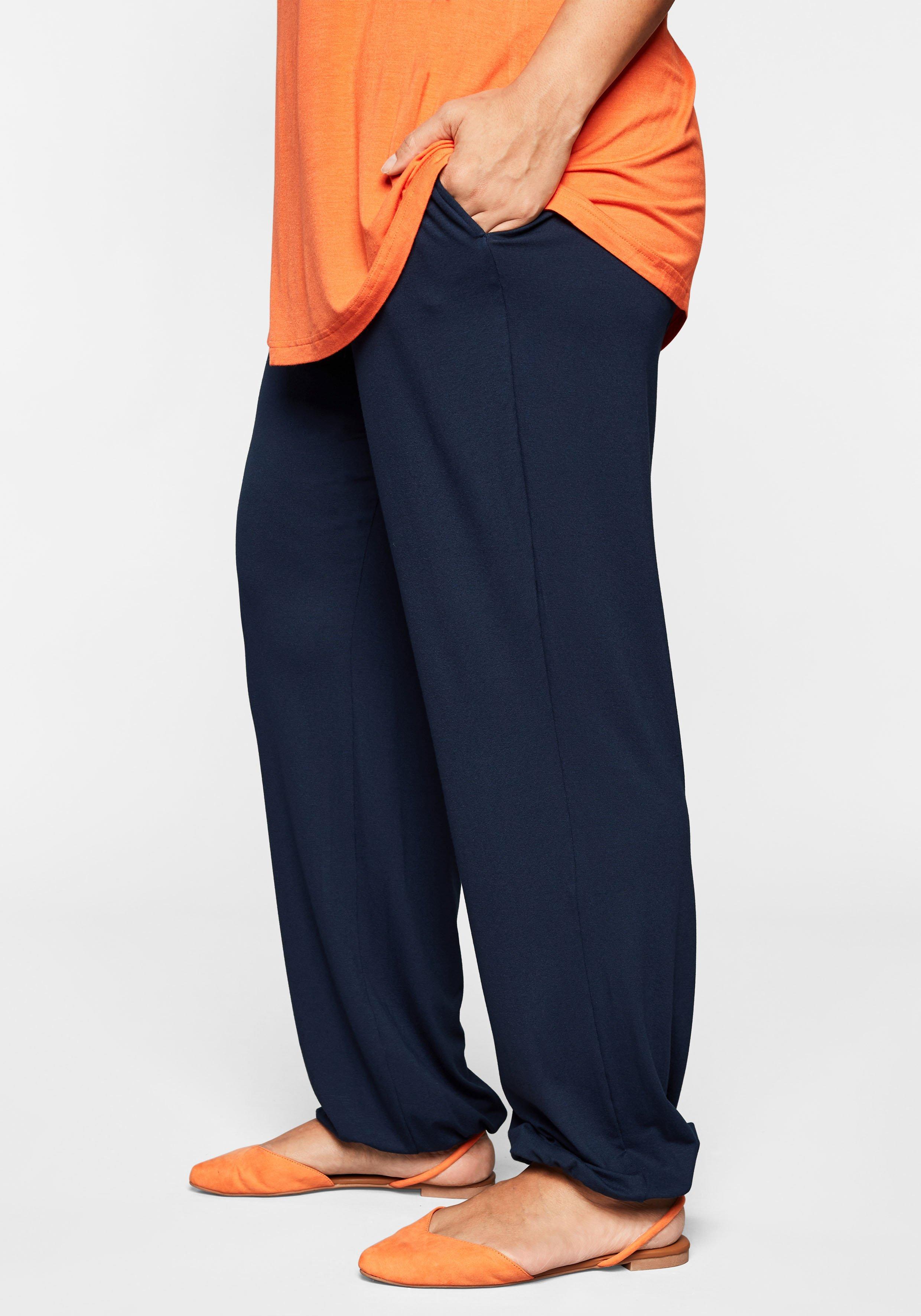 Jerseyhose mit breitem Smokbund