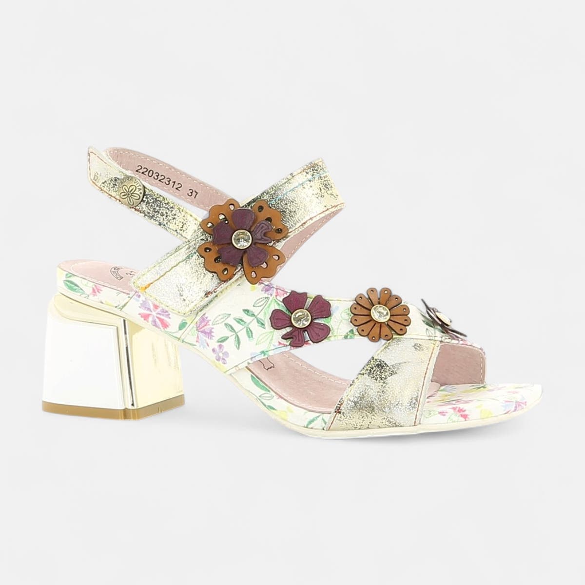 Nu-pieds à talon Femme beige