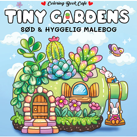 Tiny Gardens malebog - Coloring Book Cafe