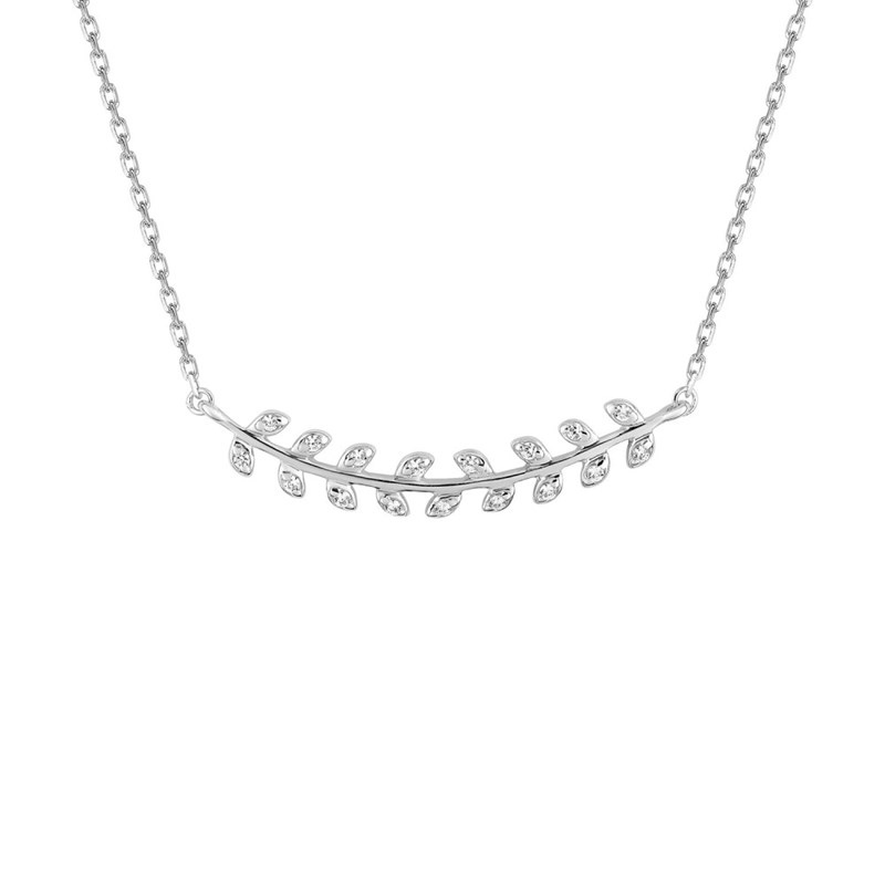 Collier Femme - Oxyde de zirconium - Argent 925 - Longueur : 42 cm