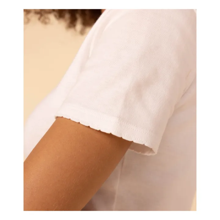 Petit Bateau T-shirt Point Cocotte - Collection Femme | Blanc