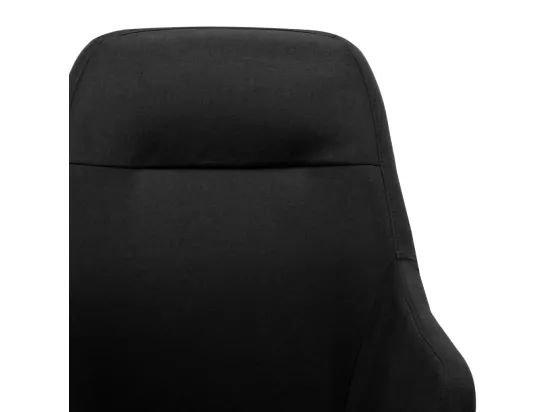 Chaise à bascule Noir Tissu