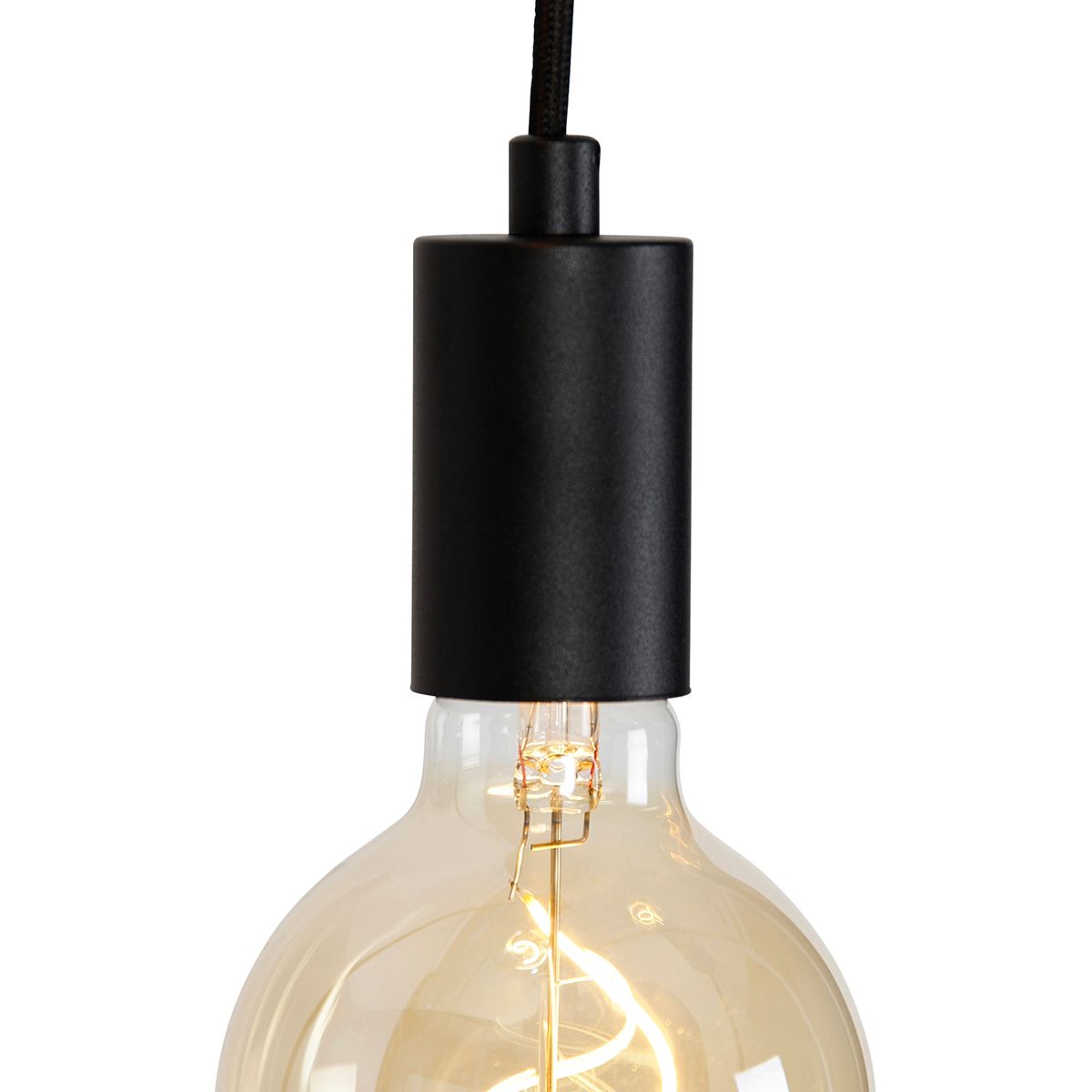 Industriële hanglamp zwart 3-lichts - Facil