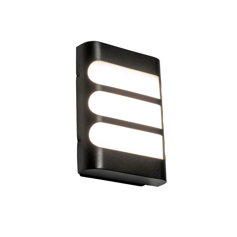 Moderne wandlamp zwart incl. LED IP44 - Gaev