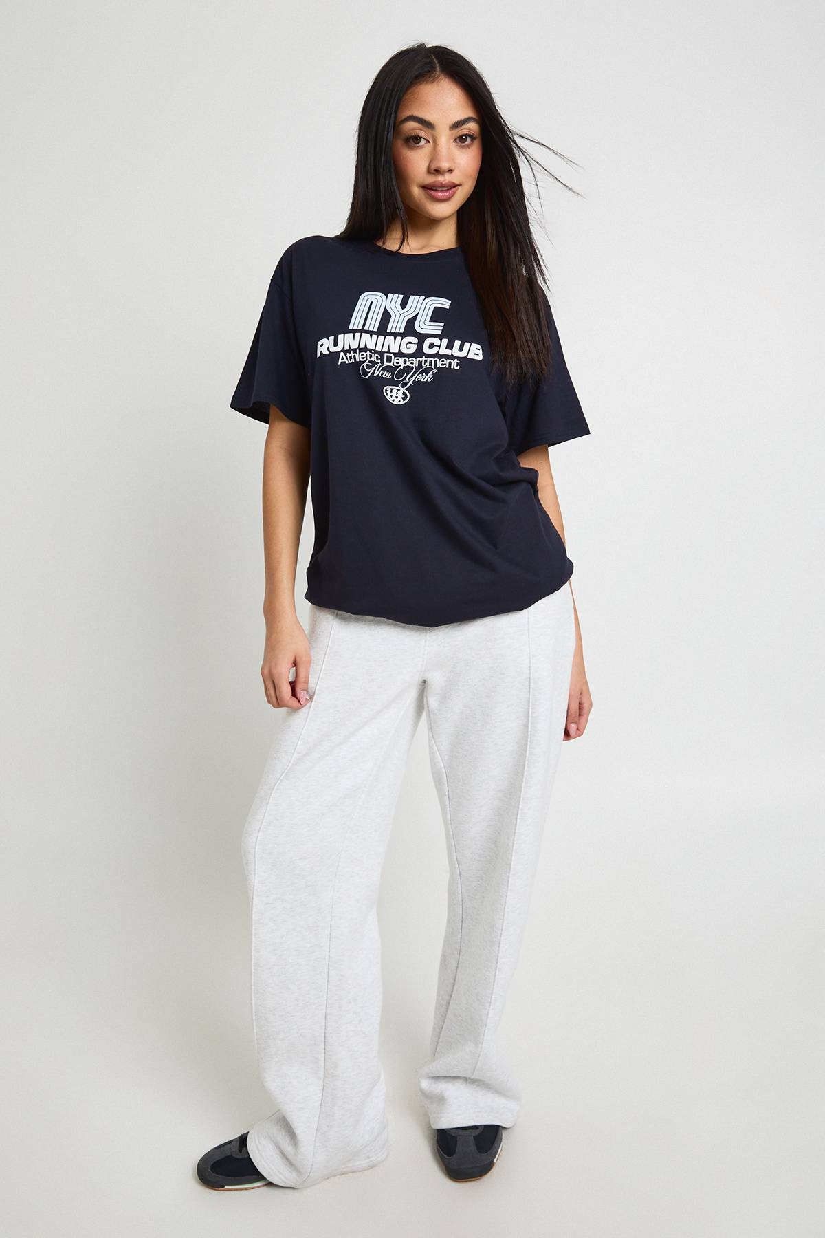 boohoo T-shirt Oversize À Motif Graphique Nyc Running Club