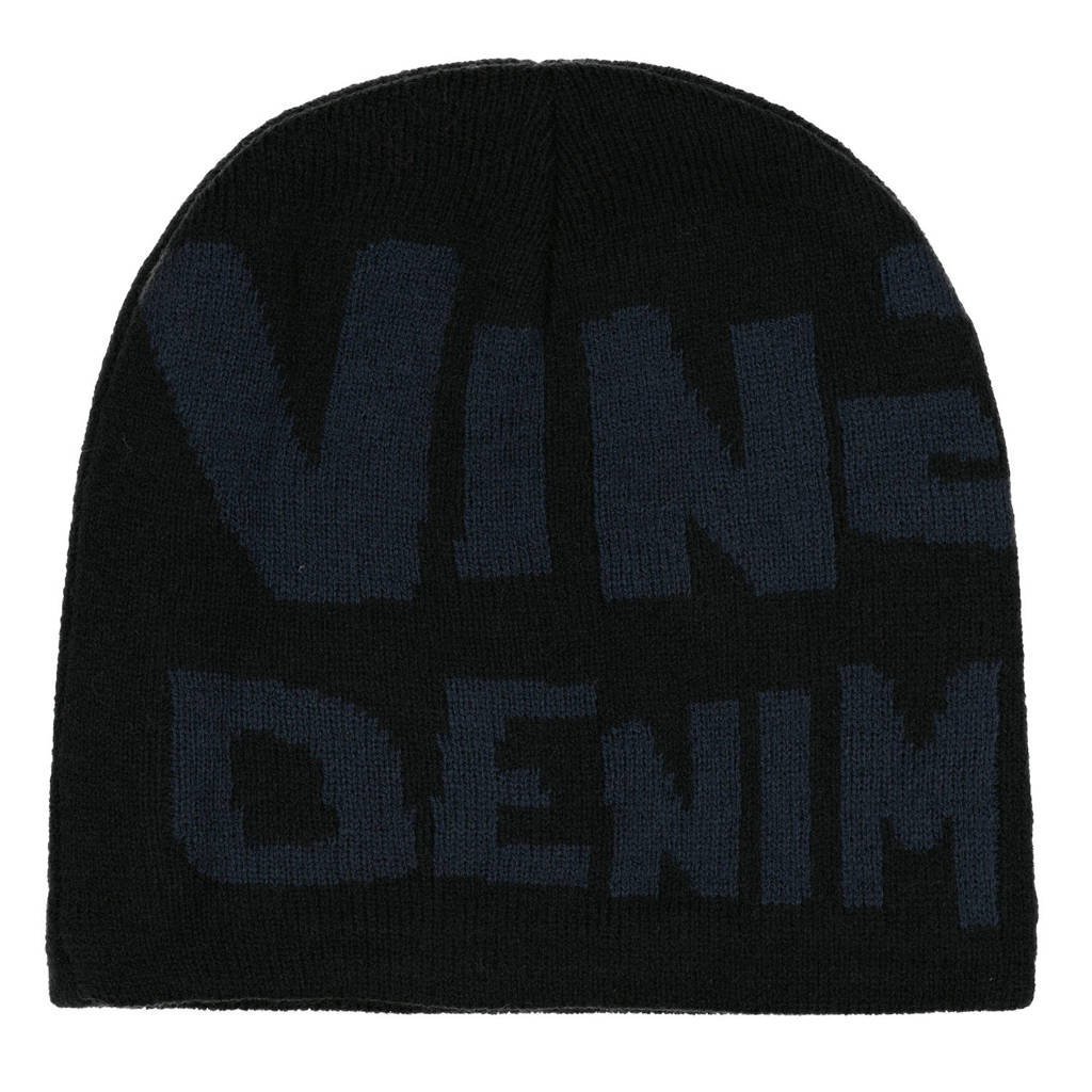 Vingino muts Vova zwart/blauw