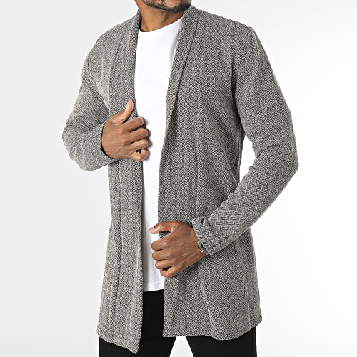 Cardigan Gris Chiné