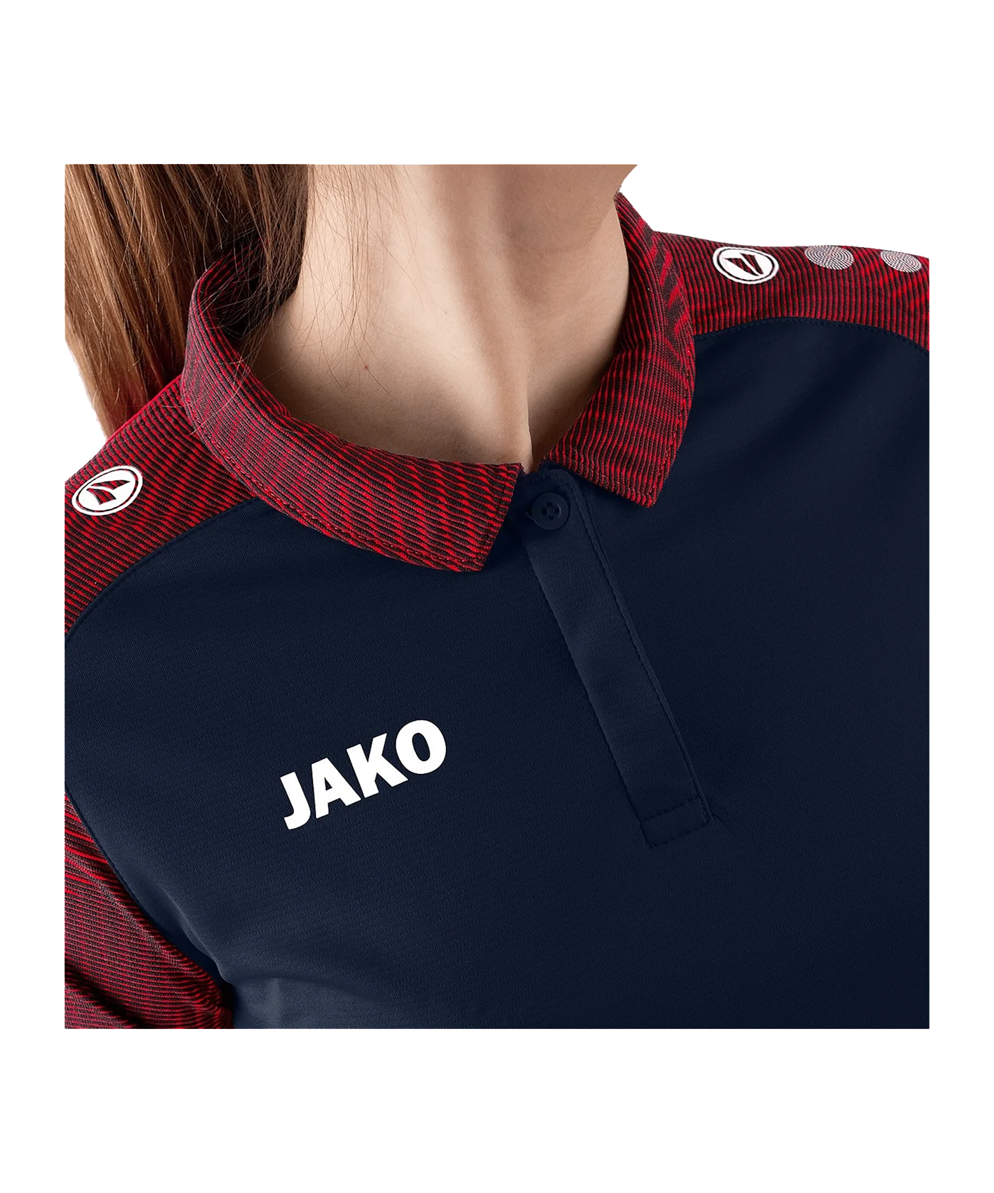 JAKO Performance Poloshirt Damen Blau Rot F909