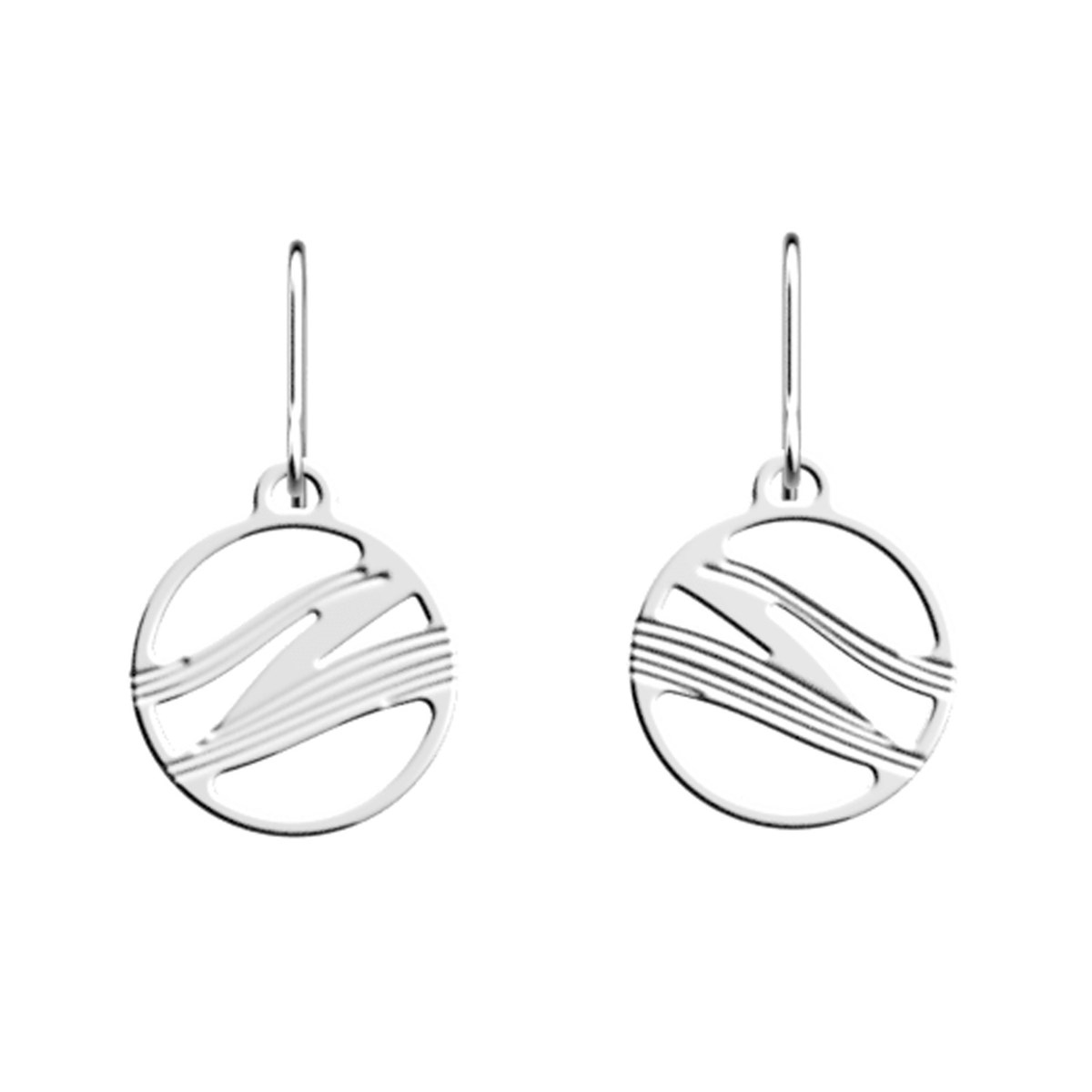 Boucles d'oreilles Les Georgettes Vibrationsargentées 16mm