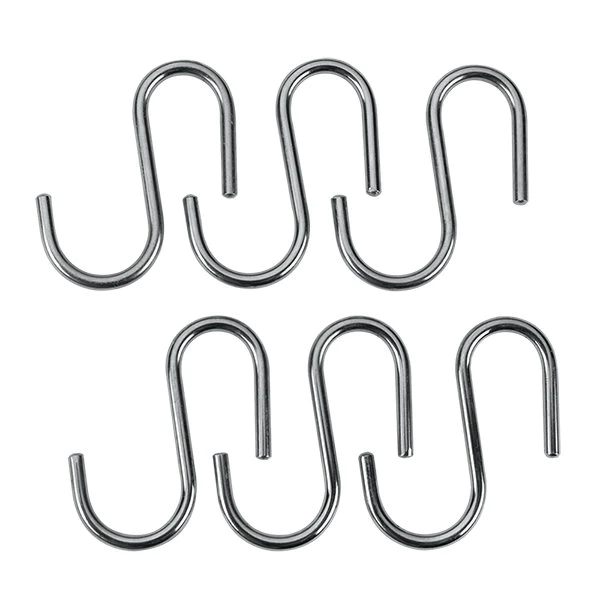 Set de 6 crochets chrome Lonardo