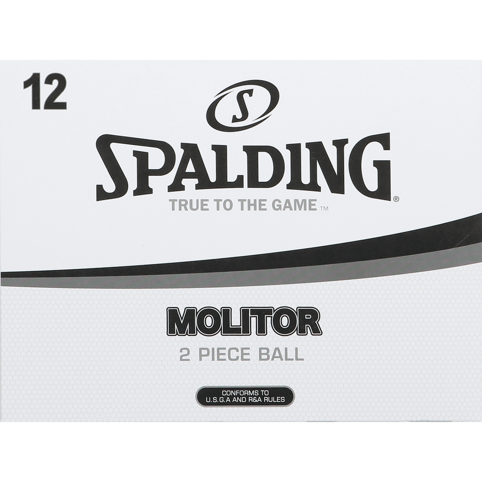 Spalding Golfball Molitor 12 Pack weiss