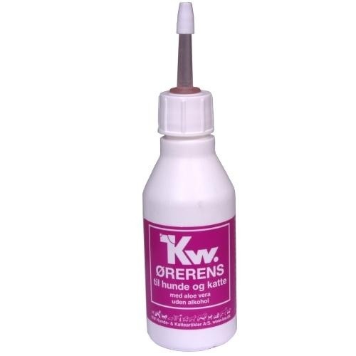 Limpador de ouvidos KW para cães e gatos com pele sensível.