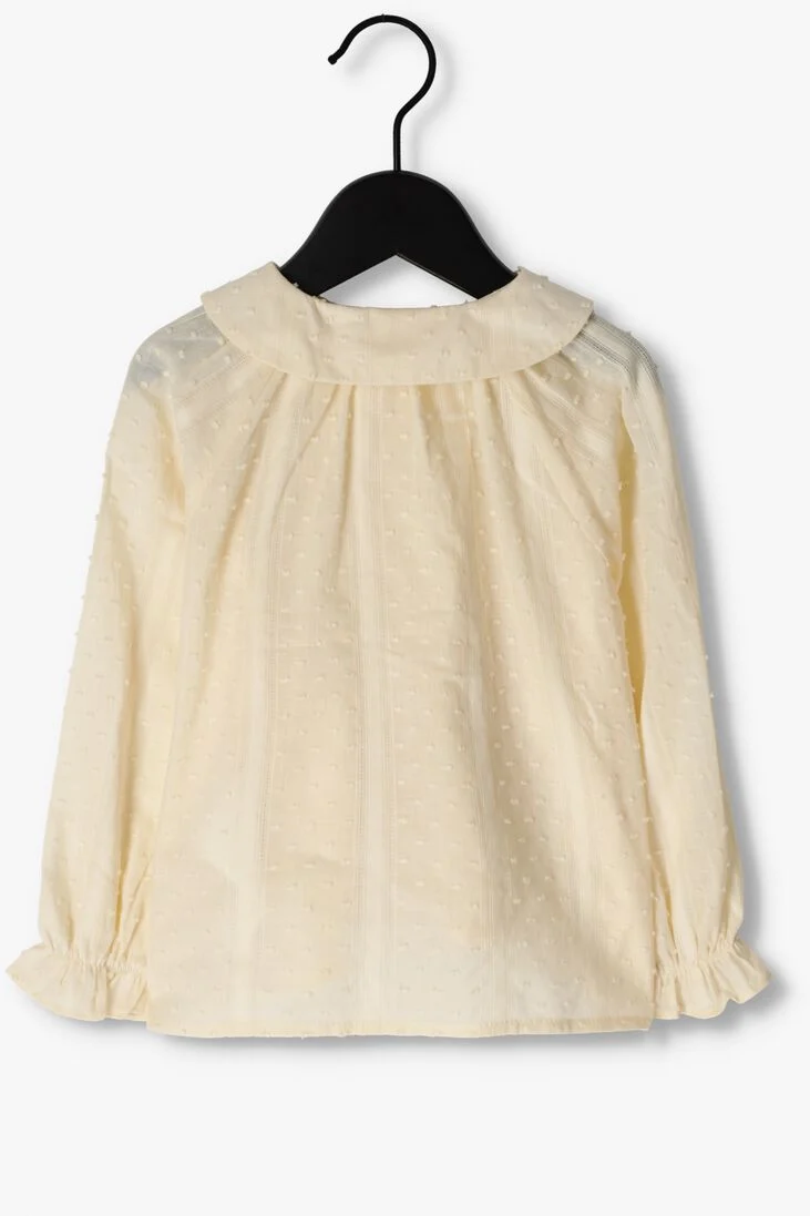LIL\\' ATELIER beige lil' atelier blouse nmfdanya ls short loose shirt