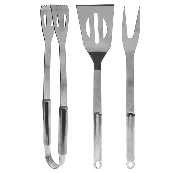 BBQ Grill TOOL SET 3x mit Etui 3 PC aus Edelstahl